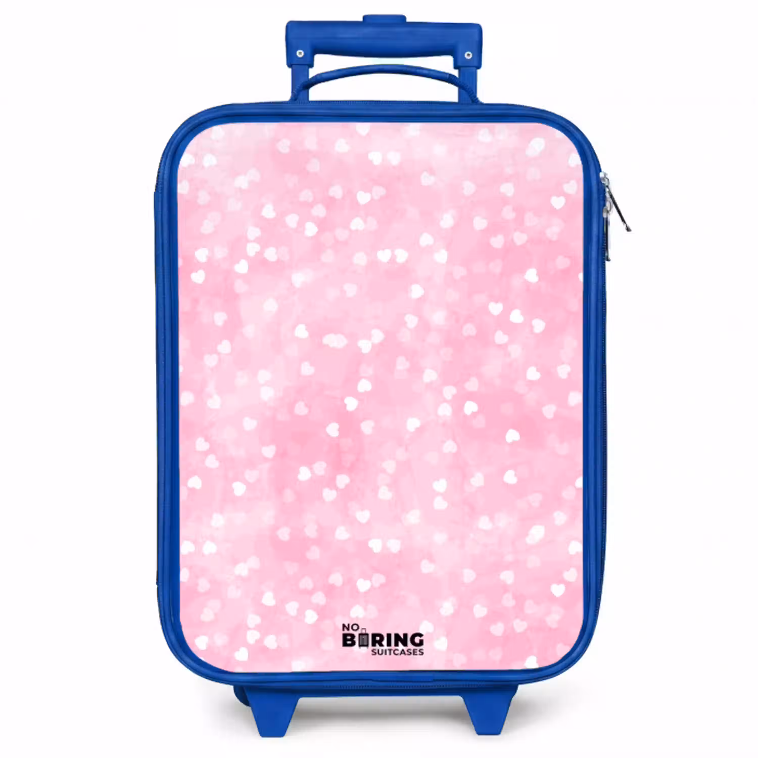 Roze glitter hartjes Kinderkoffer - Blauw klein -zzz_website3d