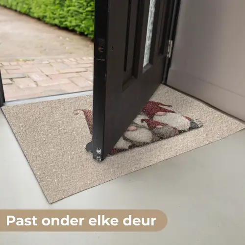 Kabouters - Kerst - Sneeuw - Puntmutsen Deurmat klein -USP_NL