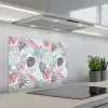 Bladeren - Pastel - Jungle keuken achterwand spatscherm middel -3d_schuin