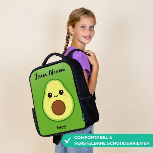 Kawai - Avocado - Groen Rugzak - Zwart middel -sfeer6_NL