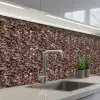 Graniet - Bruin - Structuur keuken achterwand 2 middel 871 -3d_schuin