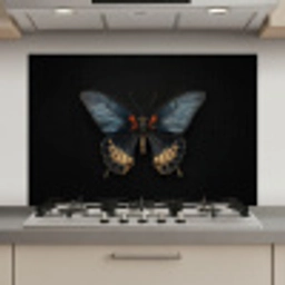 Vlinder - Metaalachtig - Geometrisch patroon keuken achterwand spatscherm klein -3d_website