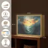 Vogels - Zon - Bomen - Groen Light Box met batterij (Wandlamp) middel -USP_websiteoverzichtNL