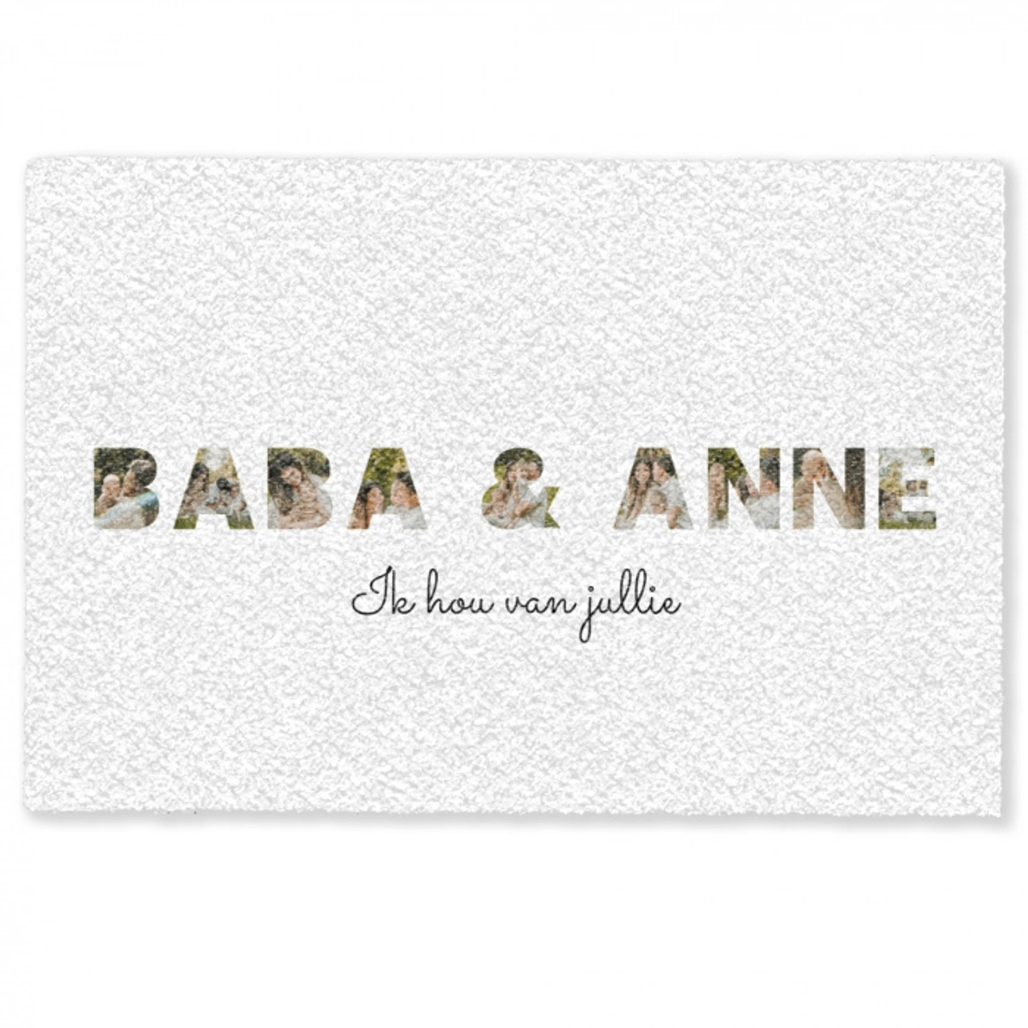 Baba & Anne - Lettercollage Deurmat klein -zkaufland3d