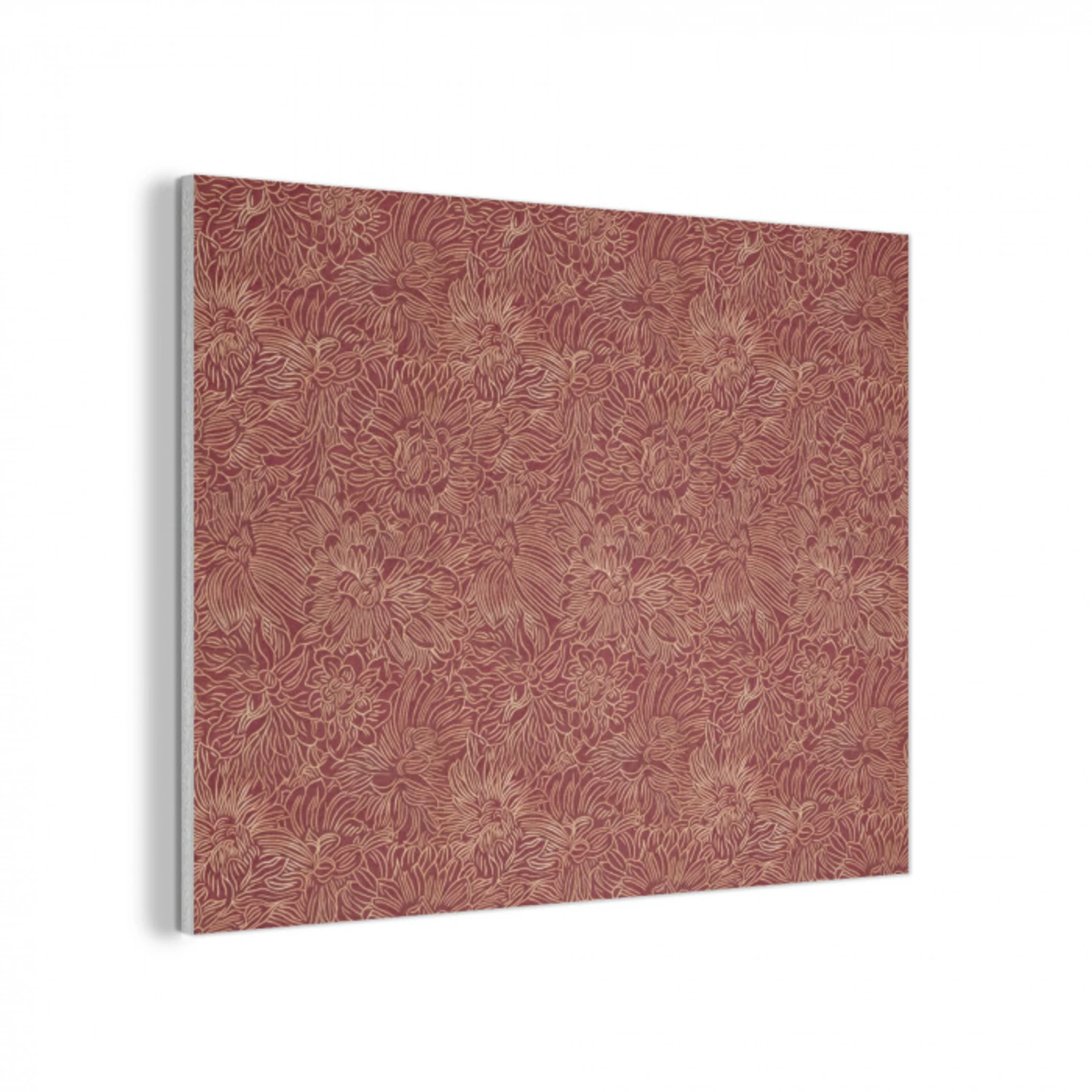 Bloemen - Motief - Rood PET vilt klein 837 -3d