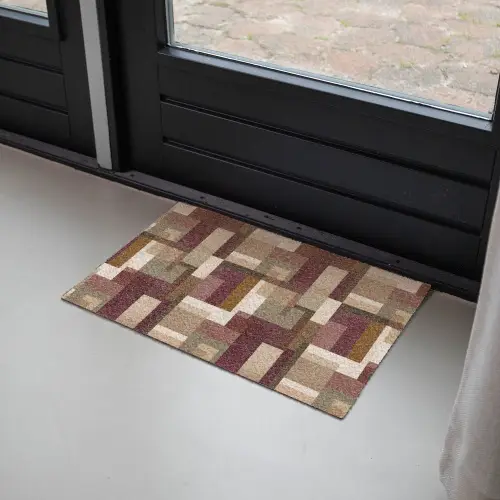 Modern - Geometrie - Kleurrijk Deurmat klein 898 -sfeer2