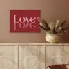 Love - Spiegeling - Rood PET vilt klein -sfeer4