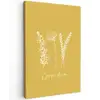 Carpe Diem met Bloemen Tuinposter op houten frame 2 cm dik klein -3d