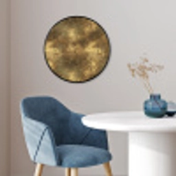 Antiek - Metaallook - Goud Fotolijst rond zonder passe partout klein 856 -sfeer2
