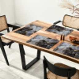 Marmer - Abstract - Goud - Grijs Placemat vinyl groot -zzsfeer4_Kitchenyeah-website