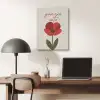 Klaproos - Bloem - Rood - Valentijn PET vilt klein -sfeer5