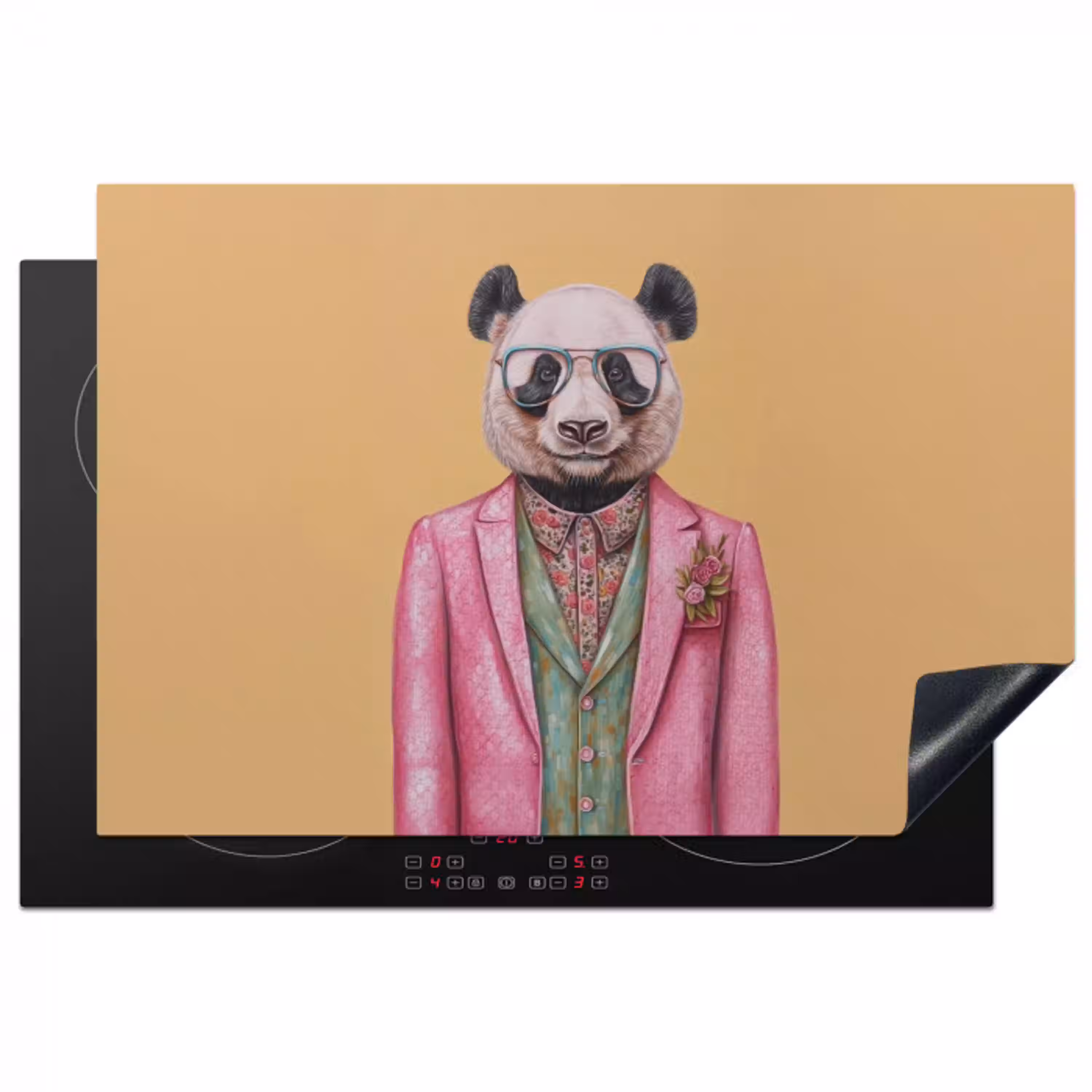 Panda - Pak - Zonnebril - Blauw Inductie beschermer vinyl 3mm klein -3d