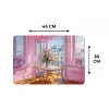 Pink - City - Bloemen Placemat vinyl groot -specs