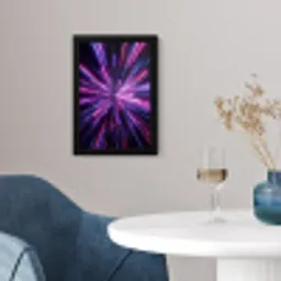 Lichtsnelheid - Ruimte - Roze - Paars fotolijst zwart zonder passe partout klein -sfeer4