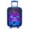 Neoncontroller tegen een bakstenen muur Kinderkoffer - Blauw klein -zz3dotto