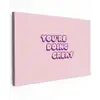 You're doing great - Roze - Bubble letters canvas 2cm klein -z3d