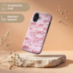 Schuim - Structuur - Roze Toughcase MagSafe Apple iPhone 17 klein -USP_RandenV_DE