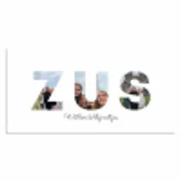 Zus - Lettercollage Muismat XXL klein -3d_leeg