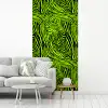 Groen - Zwart - Zebra fotobehang vinyl groot 64 -woonkamer