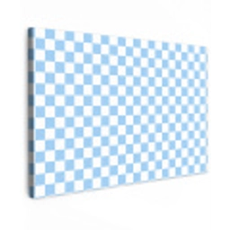 Schaakbord - Klassiek - Blauw Tuinposter op houten frame 2 cm dik klein 845 -3d