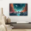 Bergen - Ruimte - Planeten - Astronaut canvas 2cm klein -sfeer6