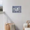Zwaan - Kunst - Delfts blauw - Schilderij - Oude meesters tuinposter los doek klein -sfeer8