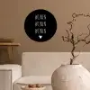 Spreuken - Quotes - Wijnen wijnen wijnen Wandcirkel behangsticker klein -sfeer1