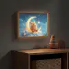 Knuffel - Monster - Maan - Wolken Light Box met batterij (Wandlamp kind) middel -sfeer5_kind