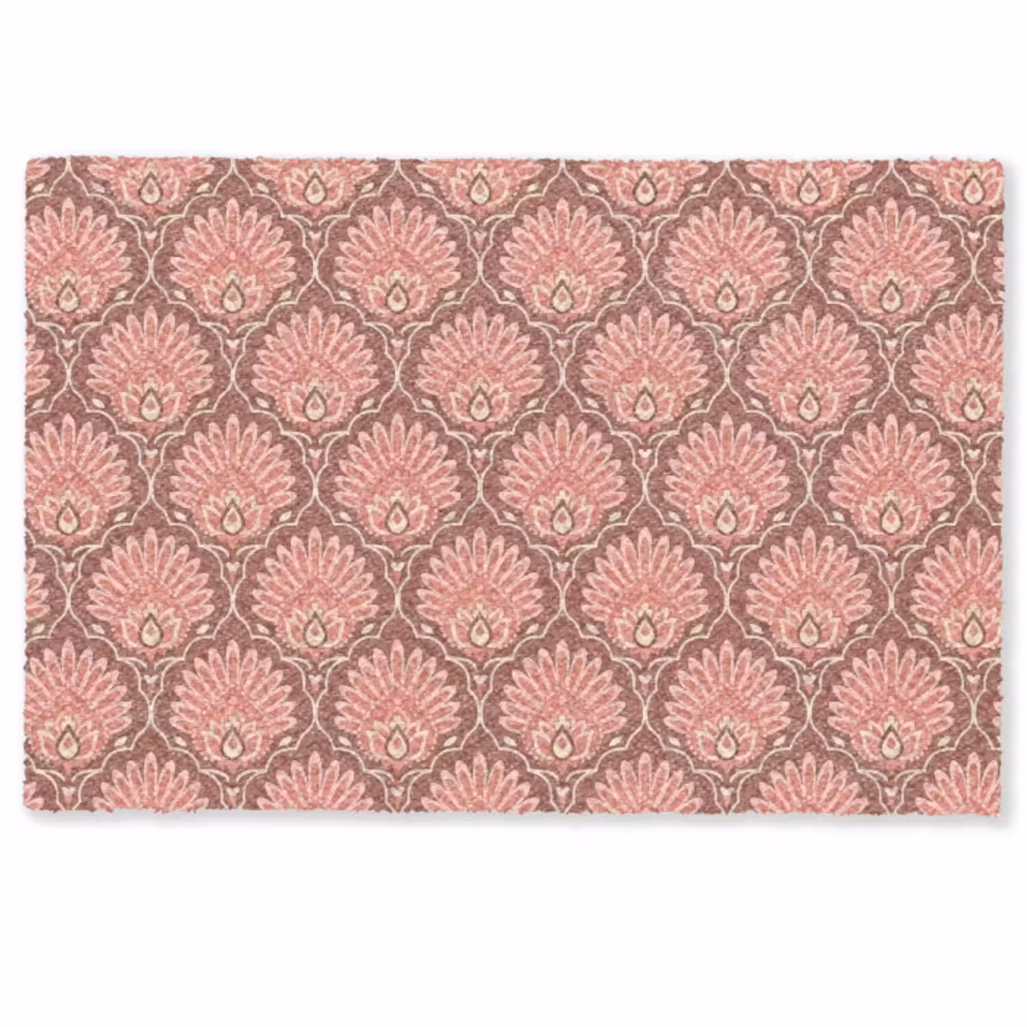 Fußmatte - Fächermotiv - Muster - Rosa