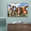 Koeien - Dieren - Weiland - Natuur canvas 2cm klein -sfeer4