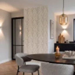 Katoen - Natuur - Taupe Behang Vinyl klein 1060 -sfeer3