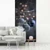 Kerstbal - Versierd - Blauw fotobehang vinyl groot -woonkamer