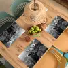 Schotse hooglander - Kalf - Zwart - Wit Placemat vinyl groot -zzsfeer5_Kitchenyeah-website