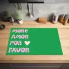 Amor - Valentijn - Groen - Tekst Inductie beschermer vinyl 3mm klein -sfeer5