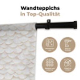 Schubben - Wit - Elegant Wandkleed katoen klein 269 -tsfeer2_DE