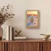 Ijsbeer - Sneeuw - Zonsopgang Light Box met kabel (Tafellamp) klein -sfeer2