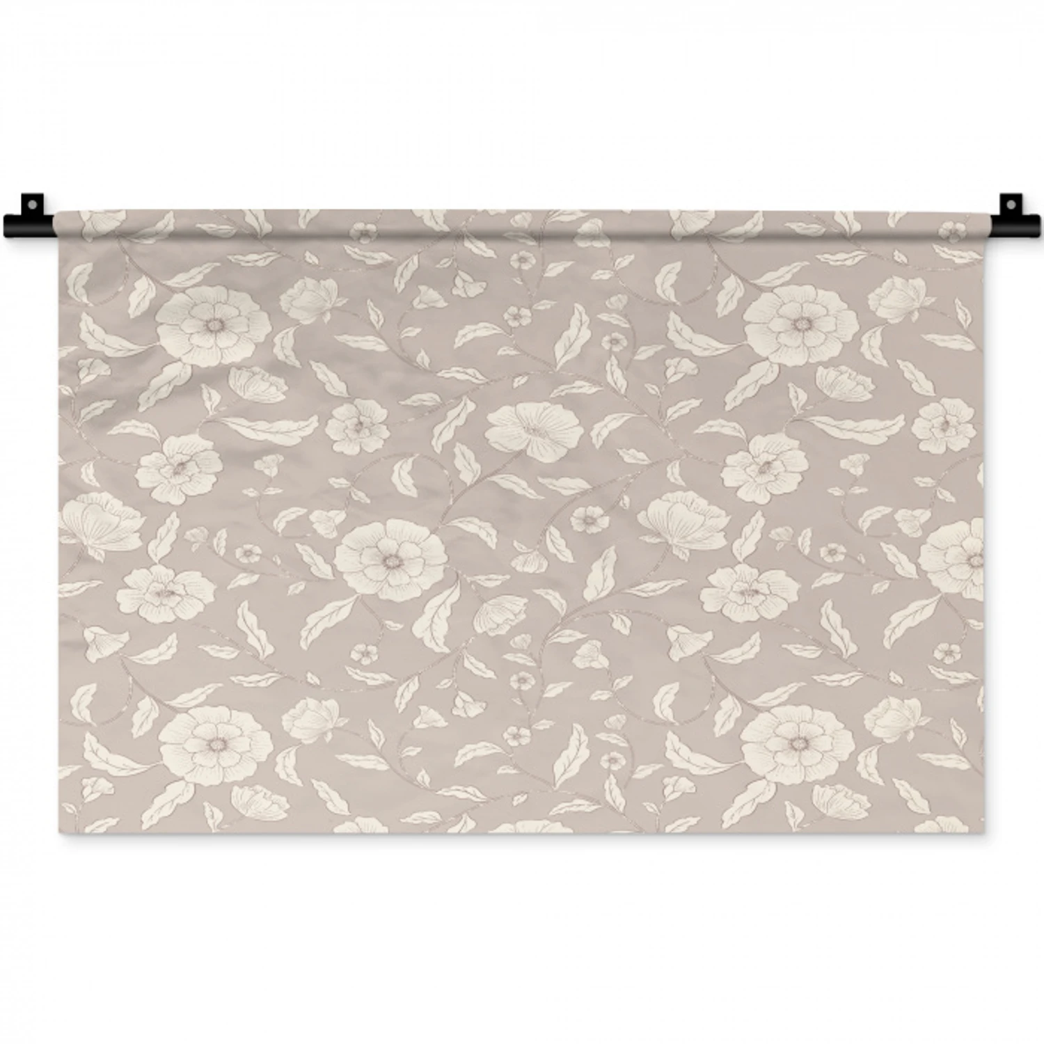 Bloemen - Blaadjes - Patroon Wandkleed katoen klein 269 -zz3d