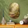 Zonlicht - Bospad - Bomen Wandcirkel Ovaal Forex klein -sfeer2