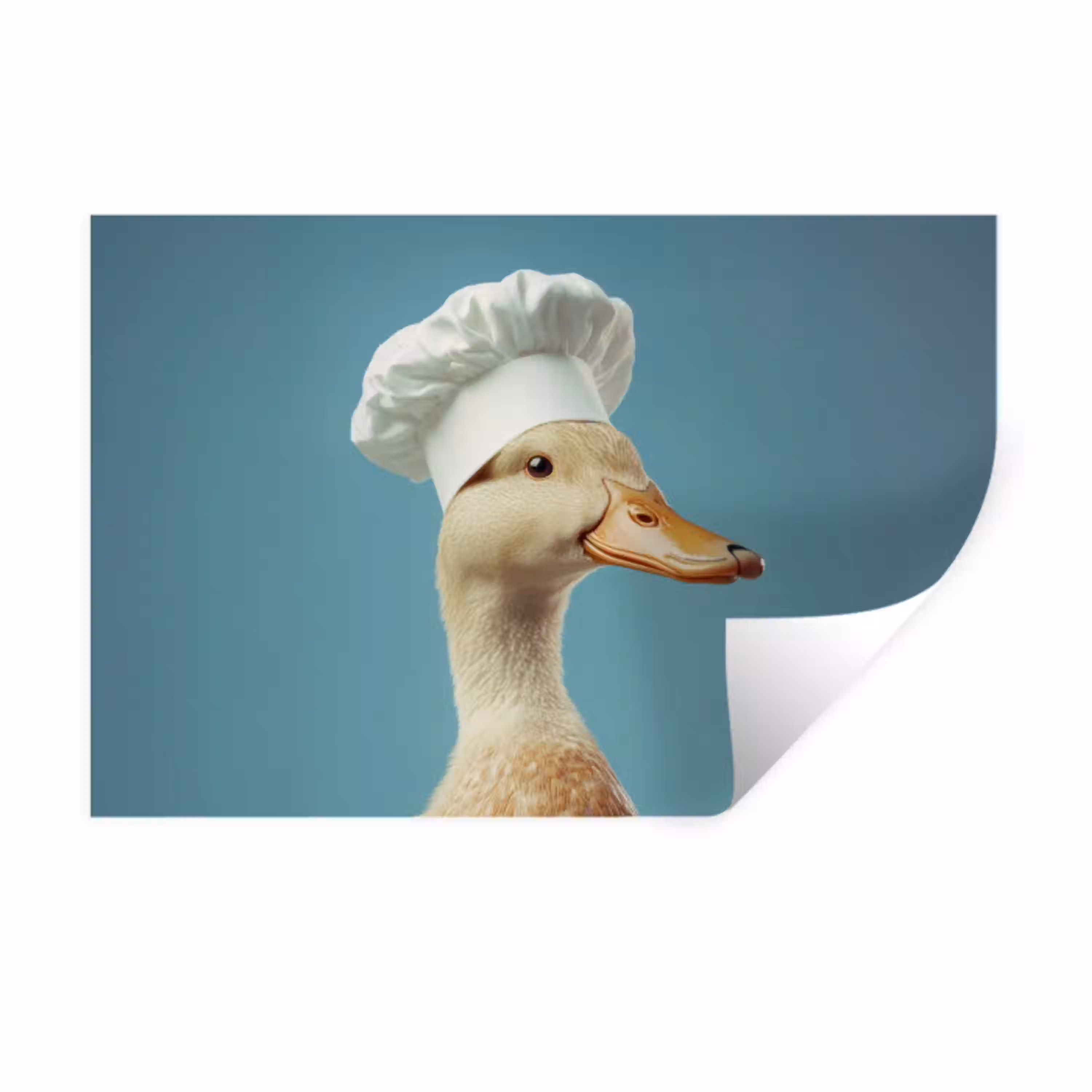 Eend - Koksmuts - Cute - Vogel Muursticker klein -3d