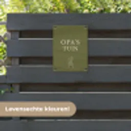 Opa's Tuin tuinposter los doek klein -sfeer3