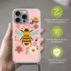Bij - Geel - Bloemen - Kleurrijk Hoesje iPhone 16 Pro Max met koord klein -sfeer2_NL