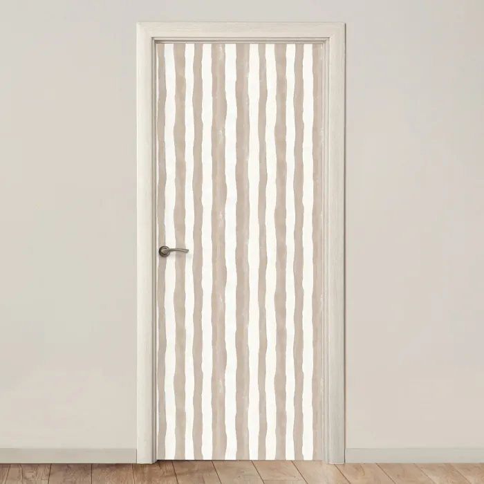 Minimalistisch - Strepen - Beige deurposter klein 289 -3d_beige
