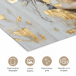 Sierlijk - Vrouw - Goud - Ogen poster papier klein -closeup_NL