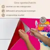Lama - Kimono - Bloemenkrans - Felroze keuken achterwand spatscherm klein -spatscherm_NL