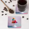 Macarons - Schaal - Pastel - Kleurrijk onderzetter kurk middel -sfeer2