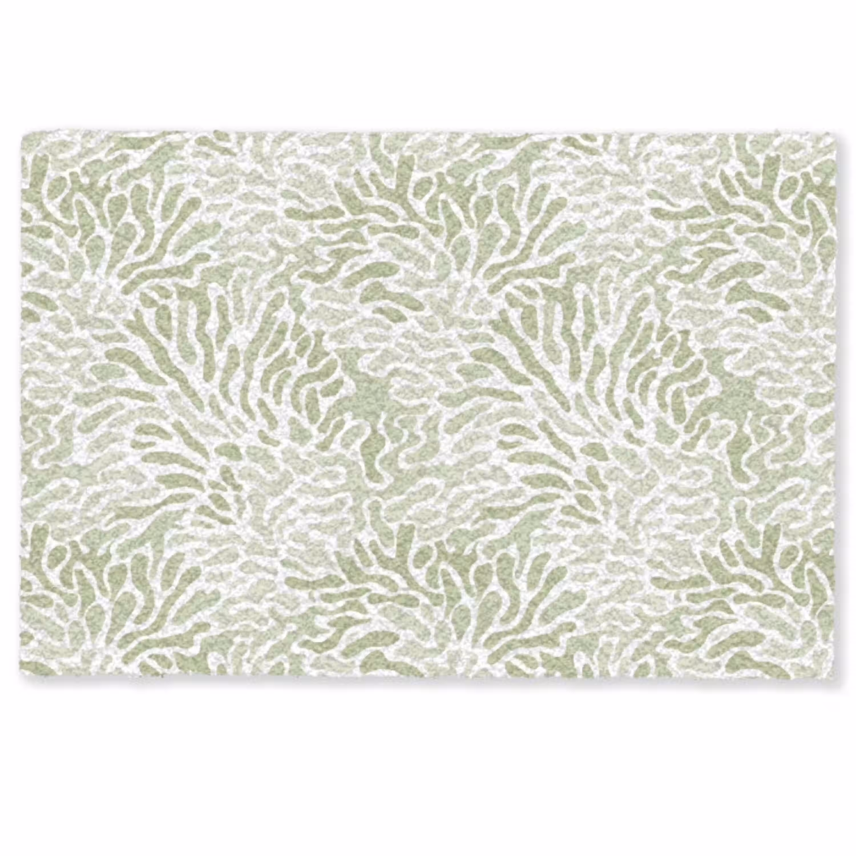 Saliegroen - Abstract - Organisch - Koraal - Patroon Deurmat klein 898 -zkaufland3d