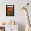 Bloemen - Klaprozen - Natuur - Rood fotolijst zwart zonder passe partout klein -usfeer4_kinderkamer