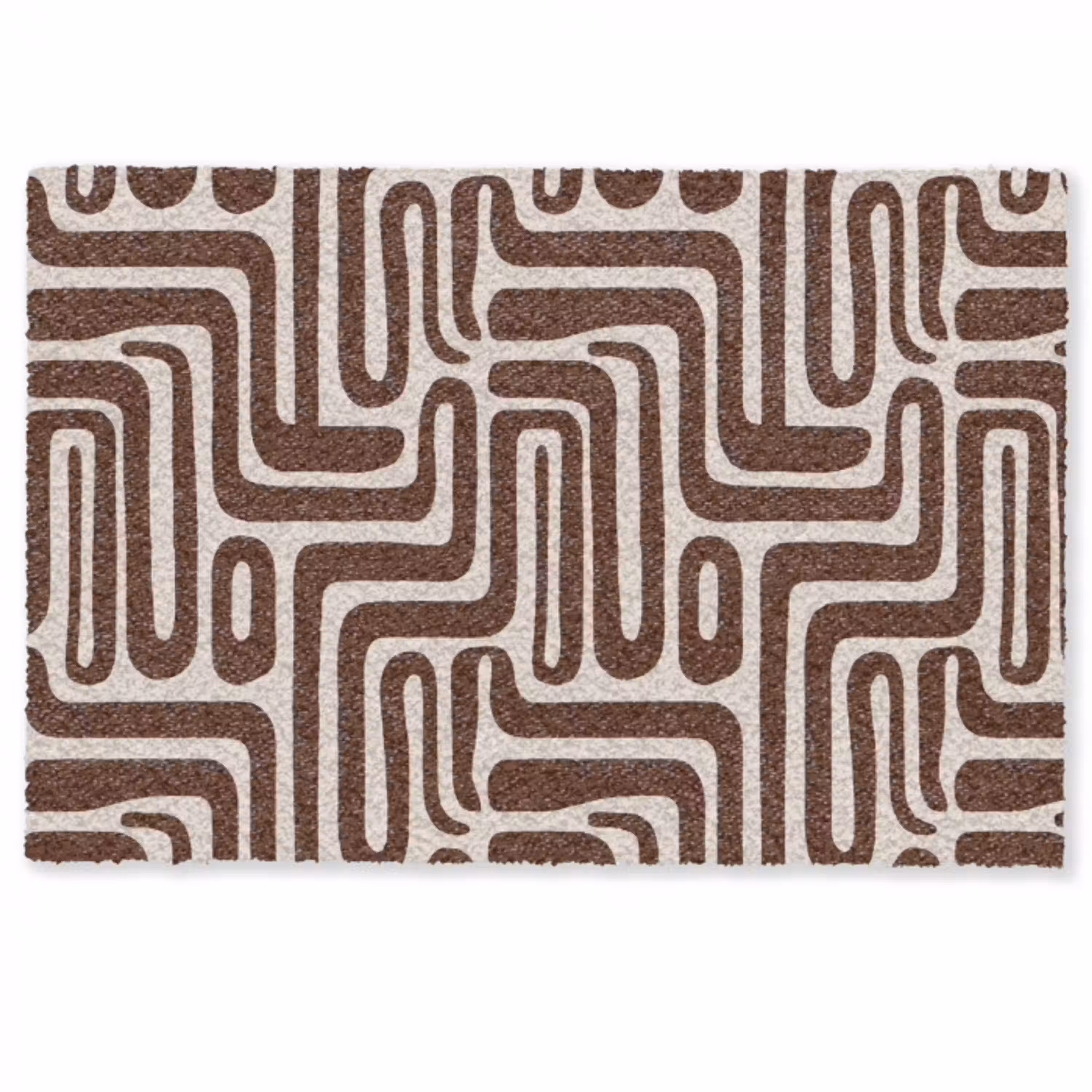 Abstract - Patroon - Bruin Deurmat klein 898 -zkaufland3d