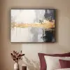 Goud - Luxe - Acryl - Kunst Textielframe zwart klein -sfeer1
