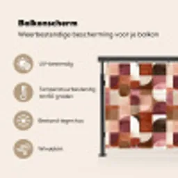 Geometrie - Modern - Retro Balkonbeschermer Duitsland klein 596 -specs_NL